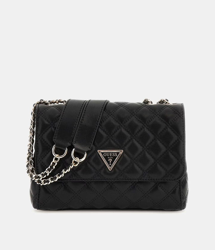 Guess Giully Two Compartment Flap Bag Black