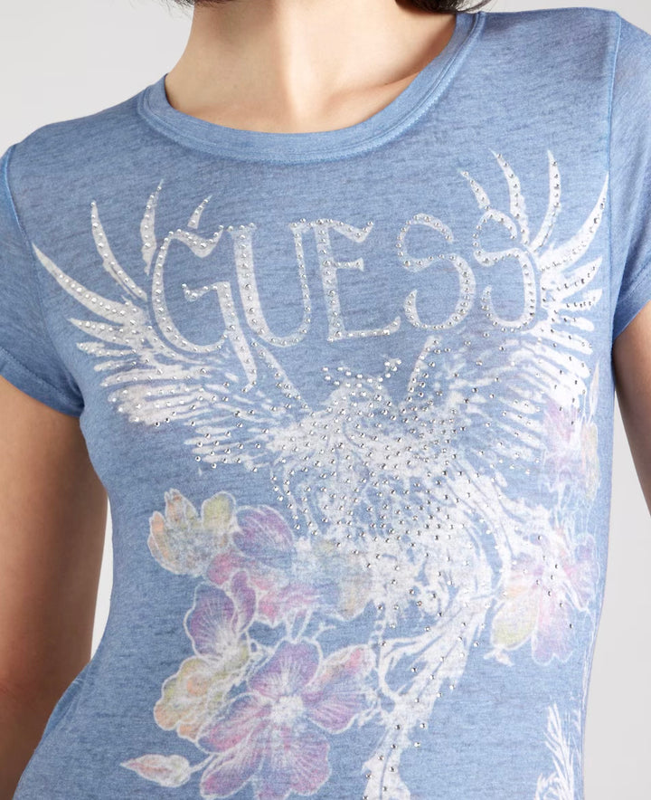 Guess Phoenix Floral Diamond T-Shirt