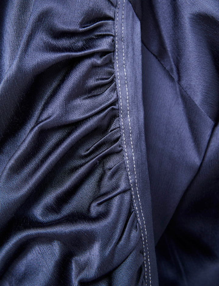 French Connection Akita Satin Stretch Jacket Navy