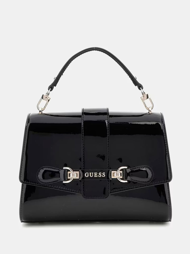 Guess Nolana Black Patent Bag