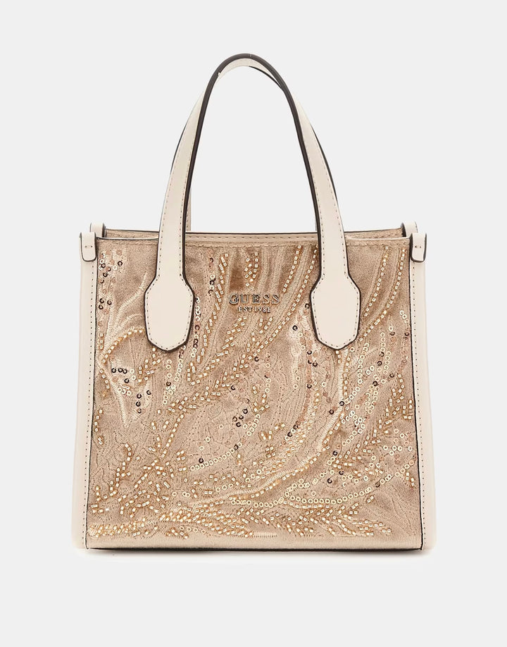 Guess Silvana Mini Tote Gold