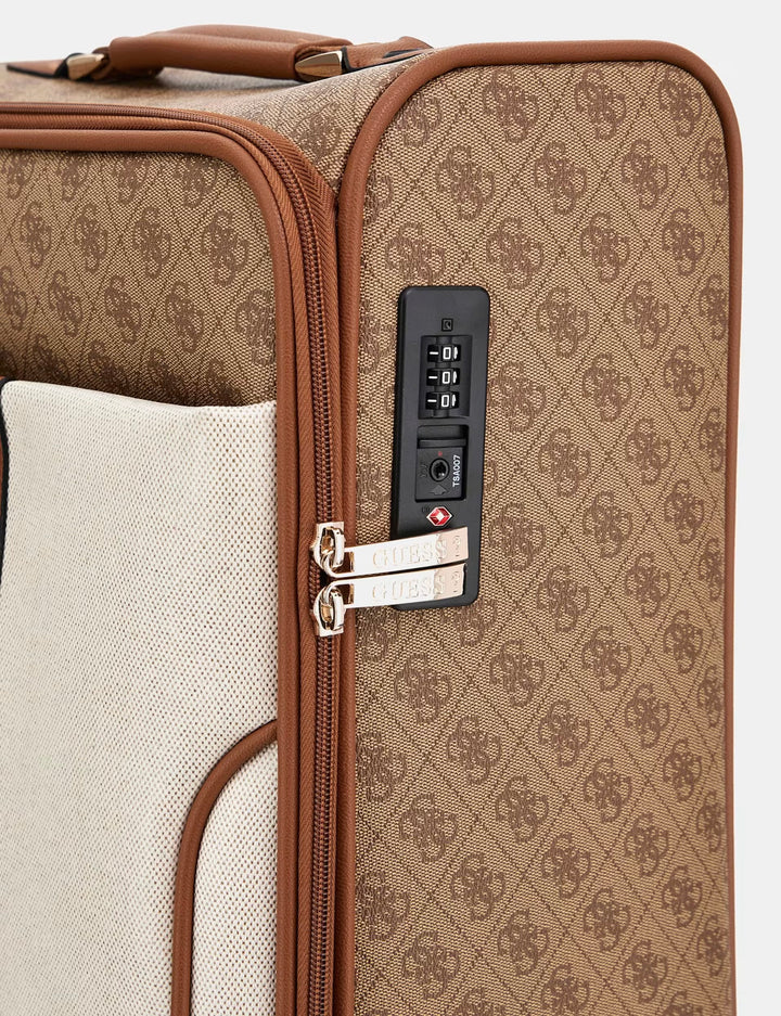 Guess Kerima Latte 4G Logo Suitcase