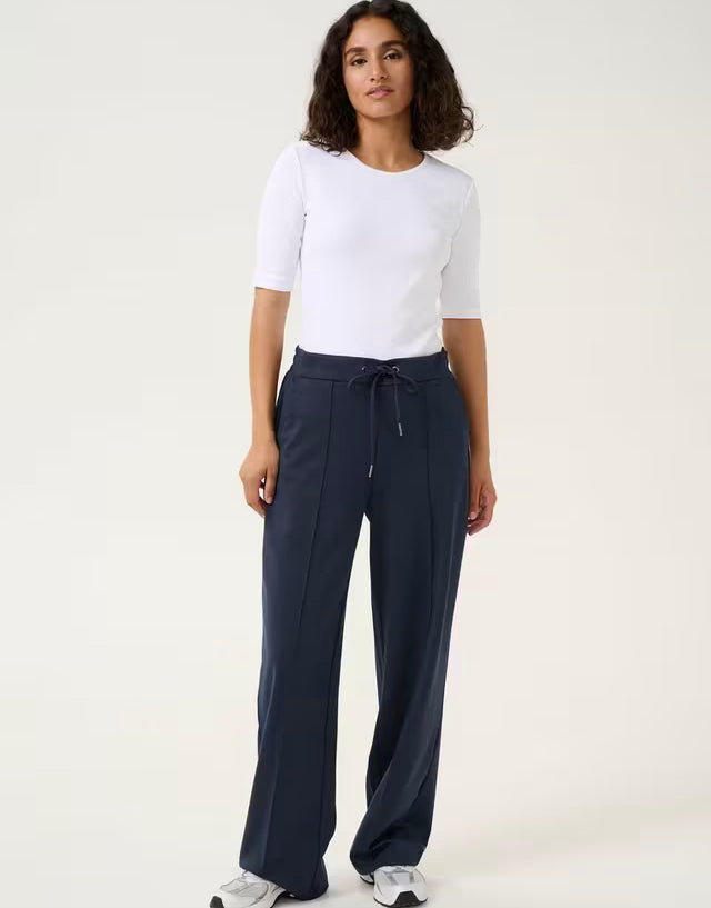 Kaffe KaJenny Midnight Marine Straight Trousers