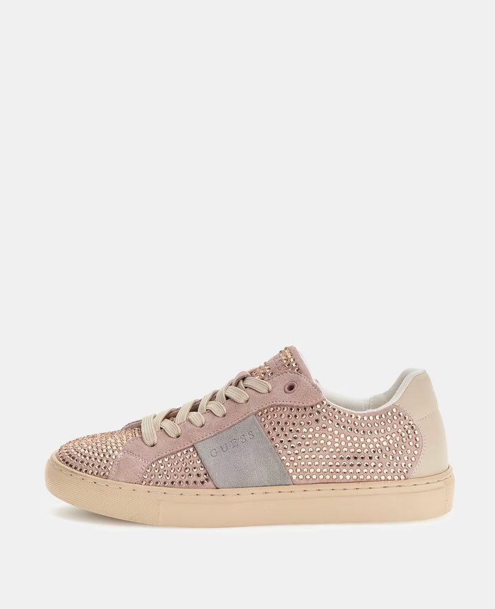 Guess Toda Crystal Genuine Leather Sneaker