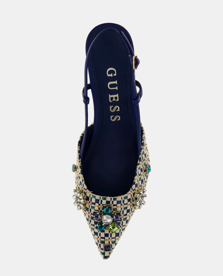 Guess Jesseny Jewel Appliqué Slingback