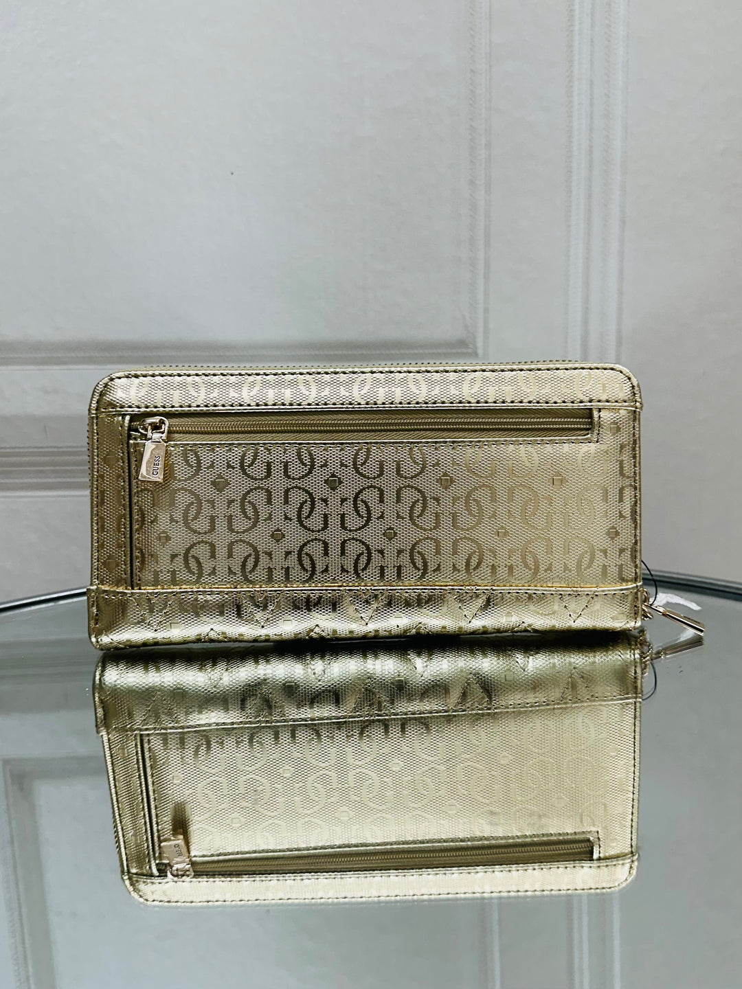 Guess Adelard Gold Zip Purse