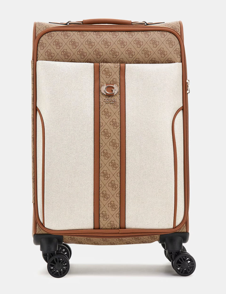 Guess Kerima Latte 4G Logo Suitcase