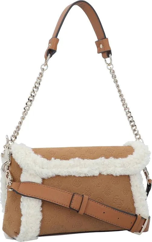 Guess Davila Cognac Flap Crossbody