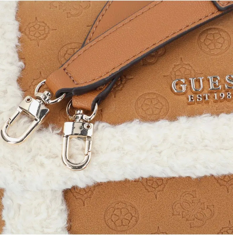 Guess Davila Cognac Flap Crossbody