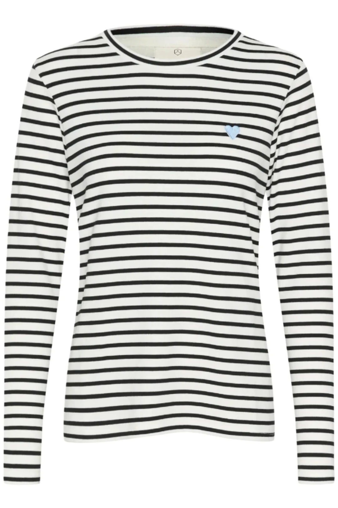 Kaffe Liddy Chalk/Black Stripe Windsurfer Heart Top