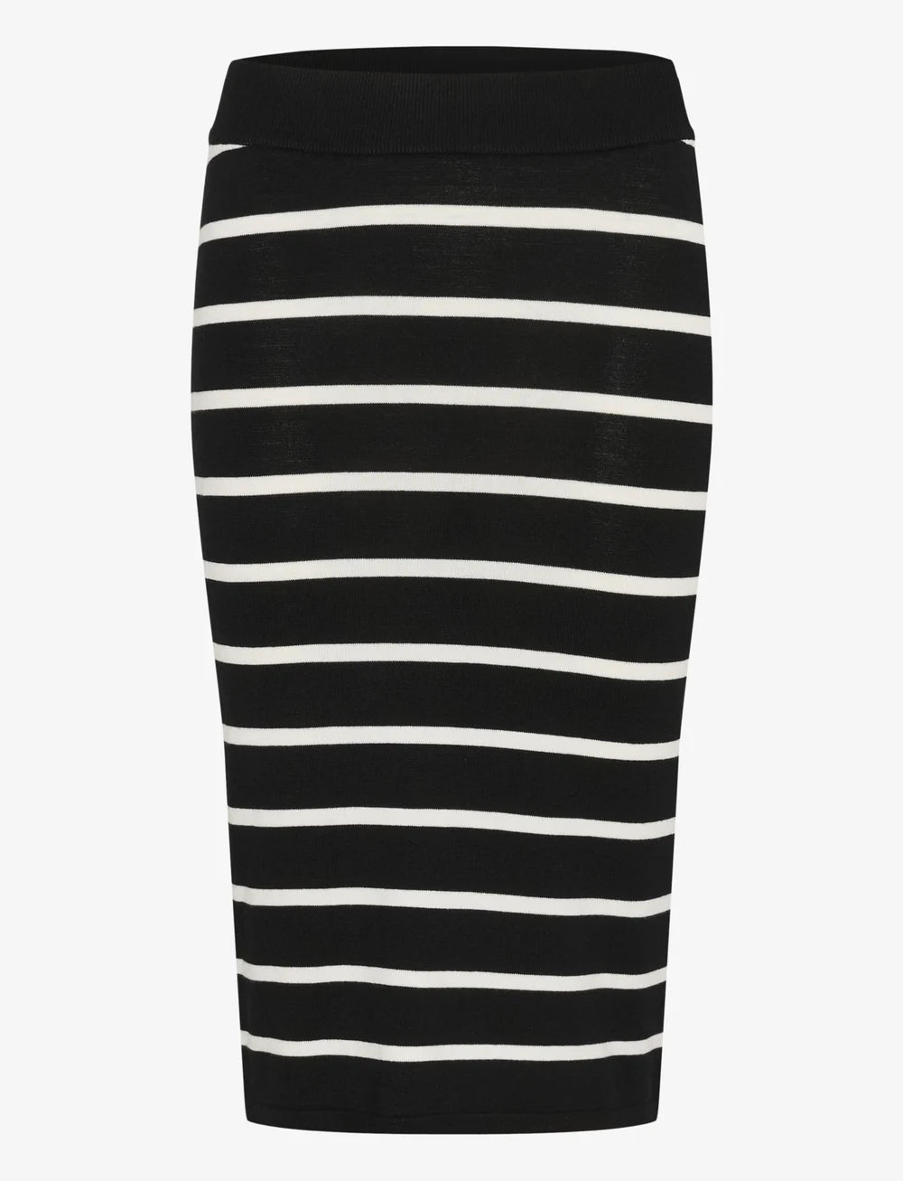 Kaffe KAlizza Black Chalk Stripe Knit Skirt