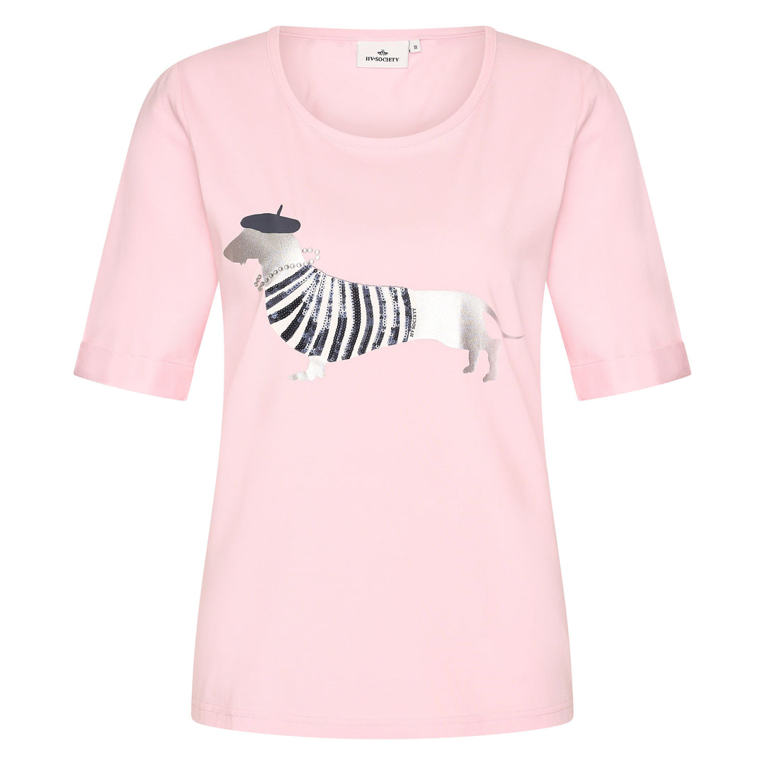 HV Society HVS Yara Light Pink Dog Tee