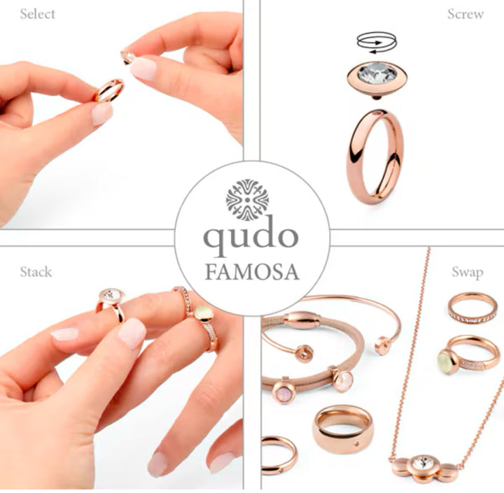 Qudo Basic Fine Interchangeable Ring Silver