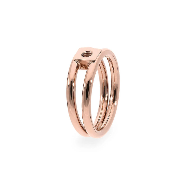 Qudo Basic Roma Interchangeable Ring Rose Gold