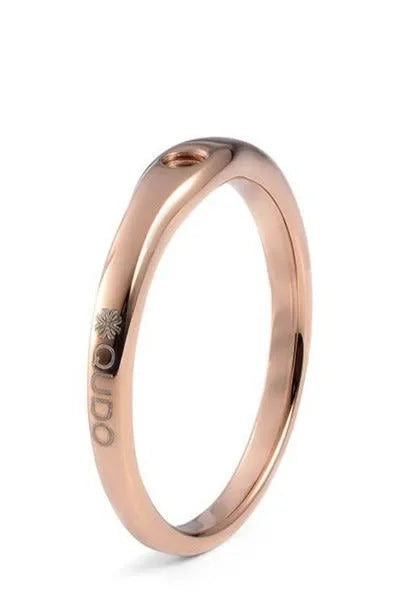 Qudo Basic Fine Interchangeable Ring Rose Gold