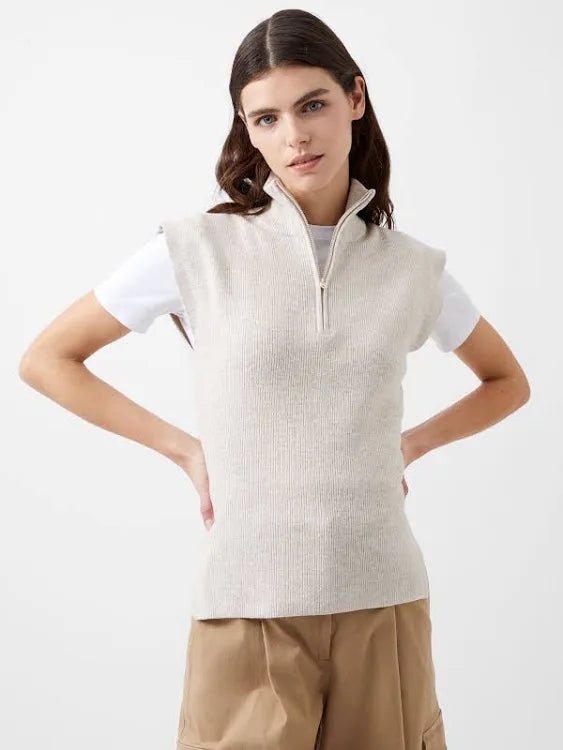 French connection Lightweight Recycled Vhari Half Zip Vest