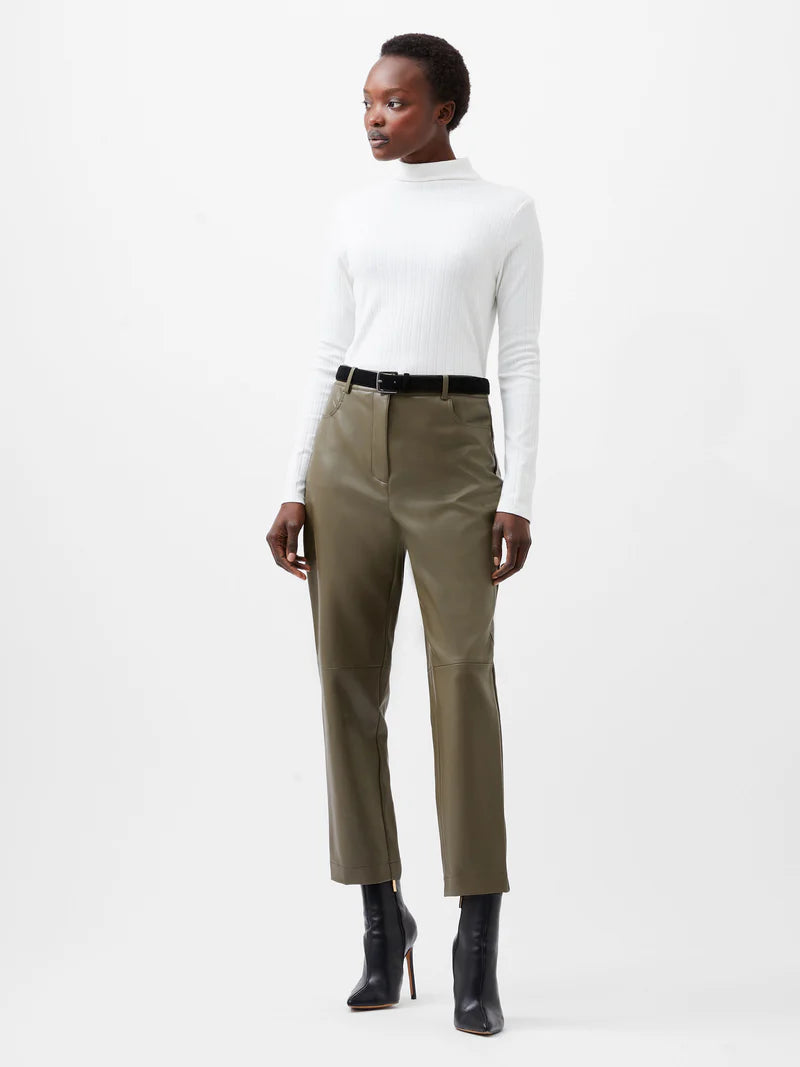 French connection Crolenda PU Tapered Trousers