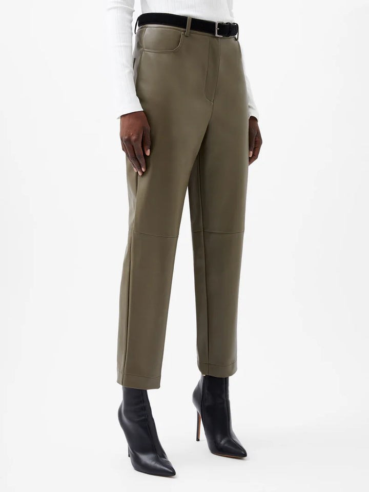 French connection Crolenda PU Tapered Trousers