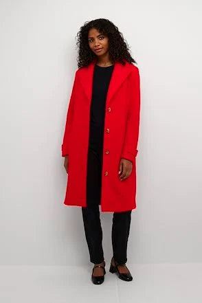 Kaffe KAanne Firey Red Coat