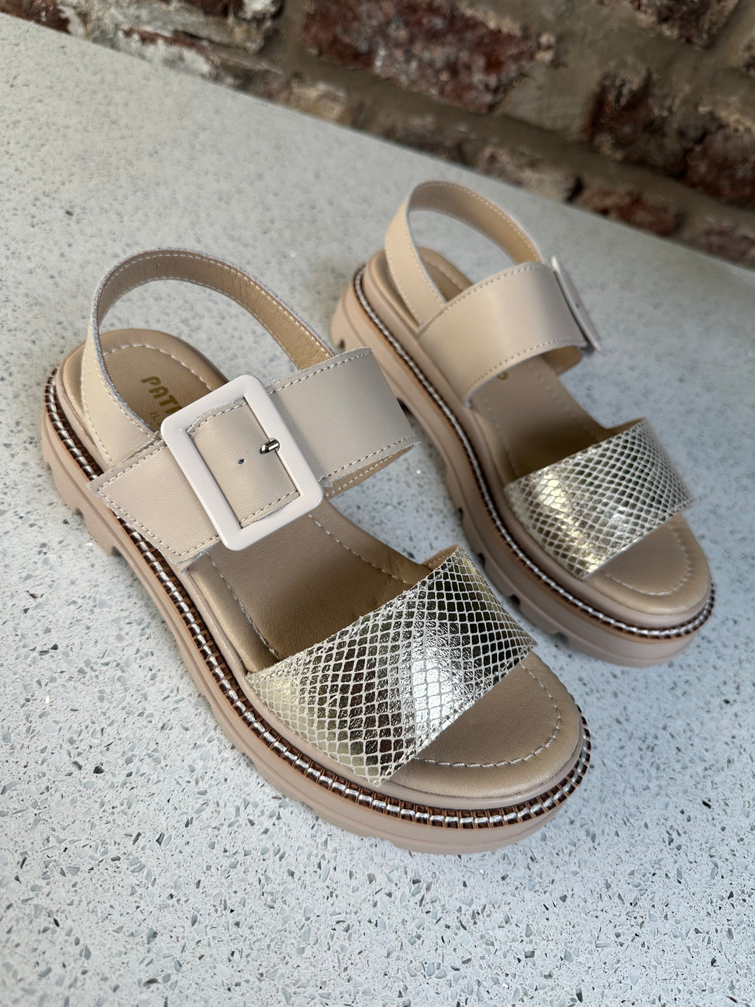 Patrizio Como Frascati Sandal Gold