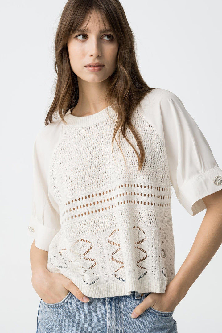 Tiffosi Panope Knitted Tee Top