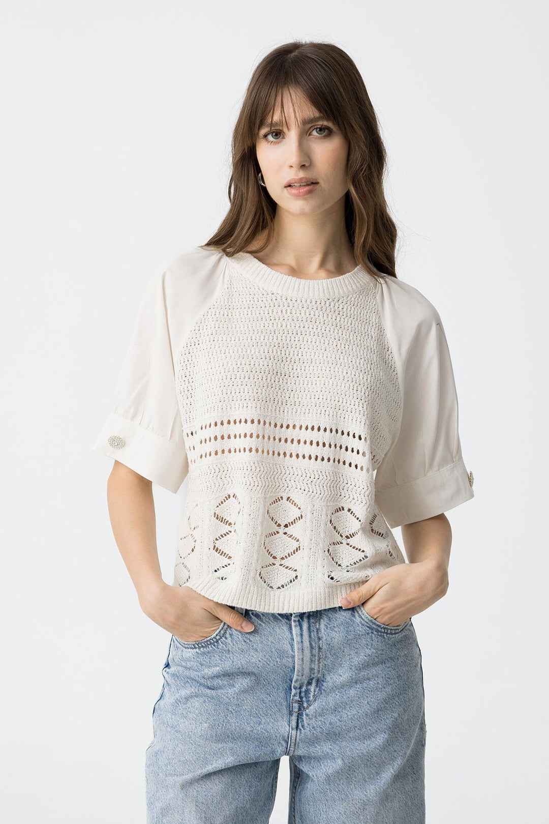 Tiffosi Panope Knitted Tee Top