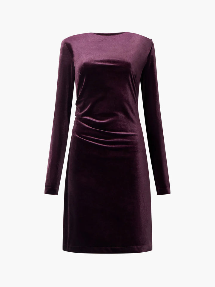 French Connection Viola Velvet Long Sleeve Bodycon Mini Dress