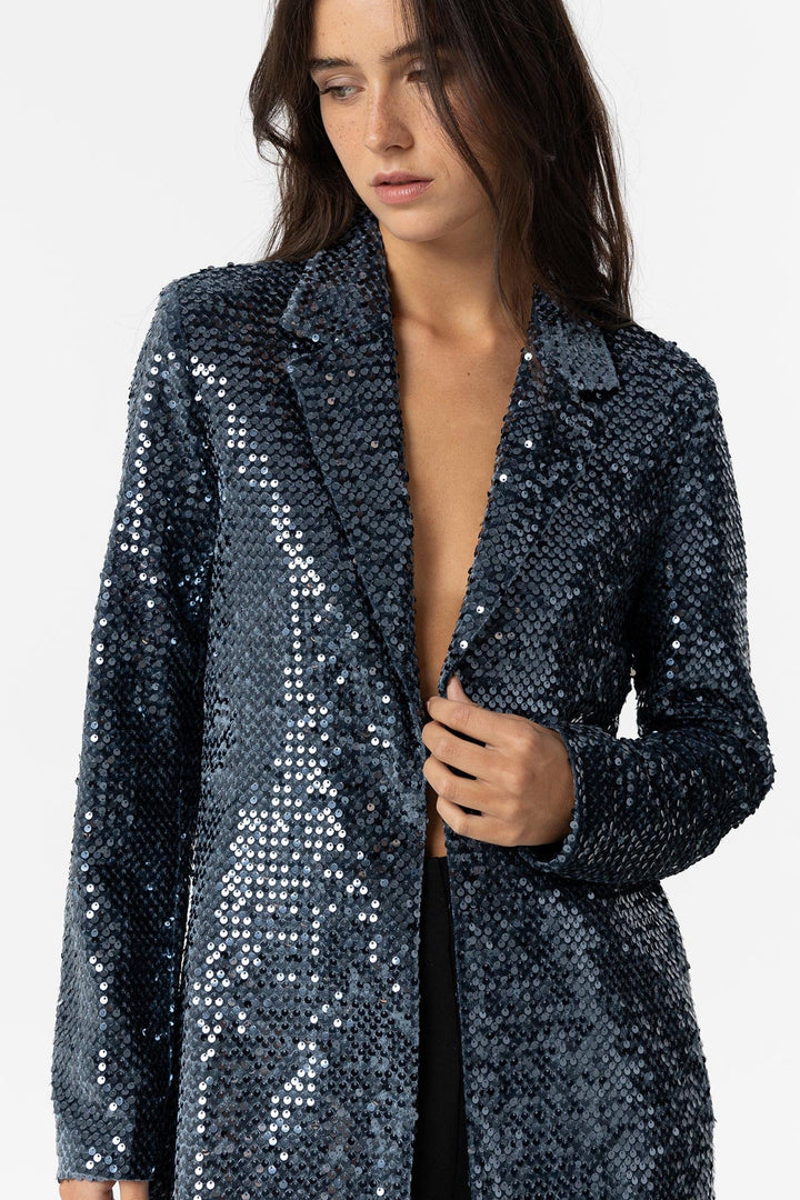 Tiffosi Jola Navy Sequin Jacket