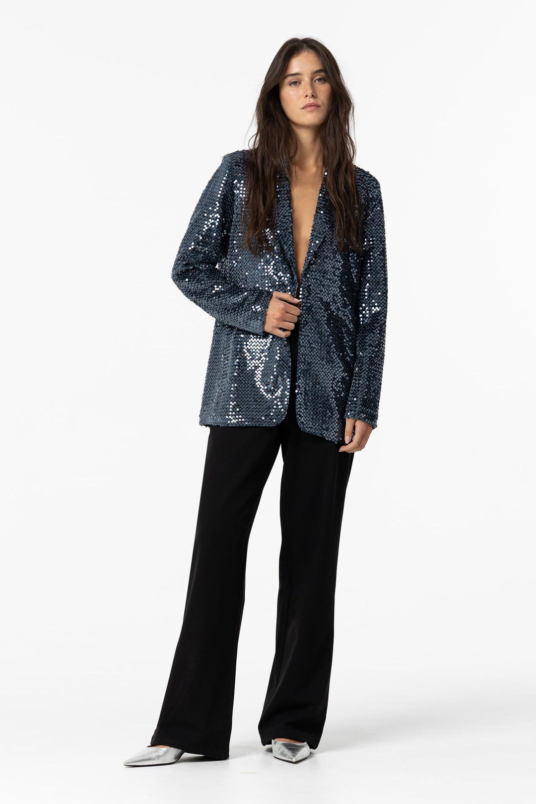 Tiffosi Jola Navy Sequin Jacket