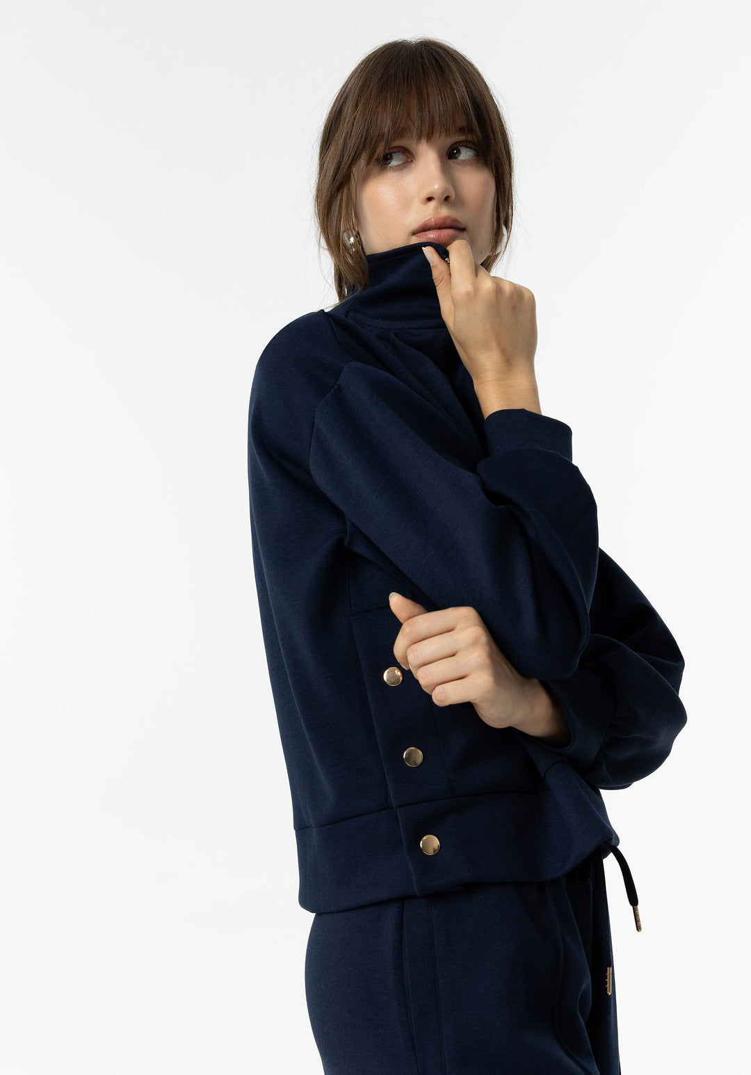 Tiffosi Noa 1/4 Zip Sweater Navy