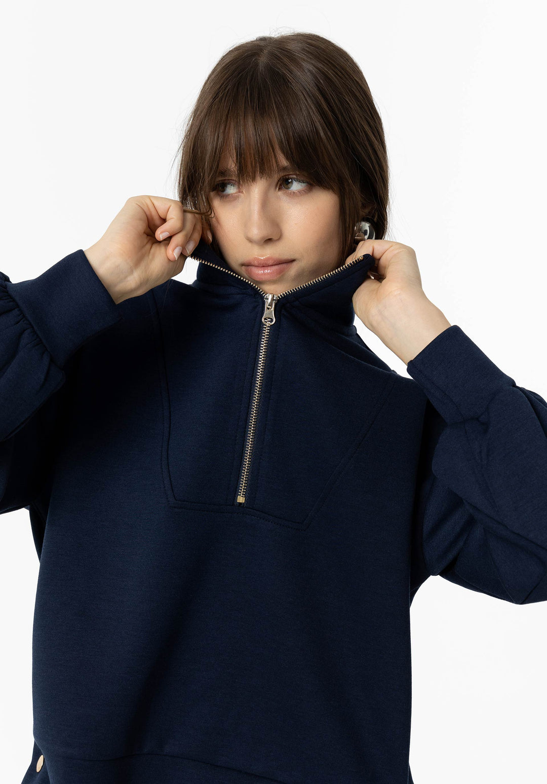 Tiffosi Noa 1/4 Zip Sweater Navy