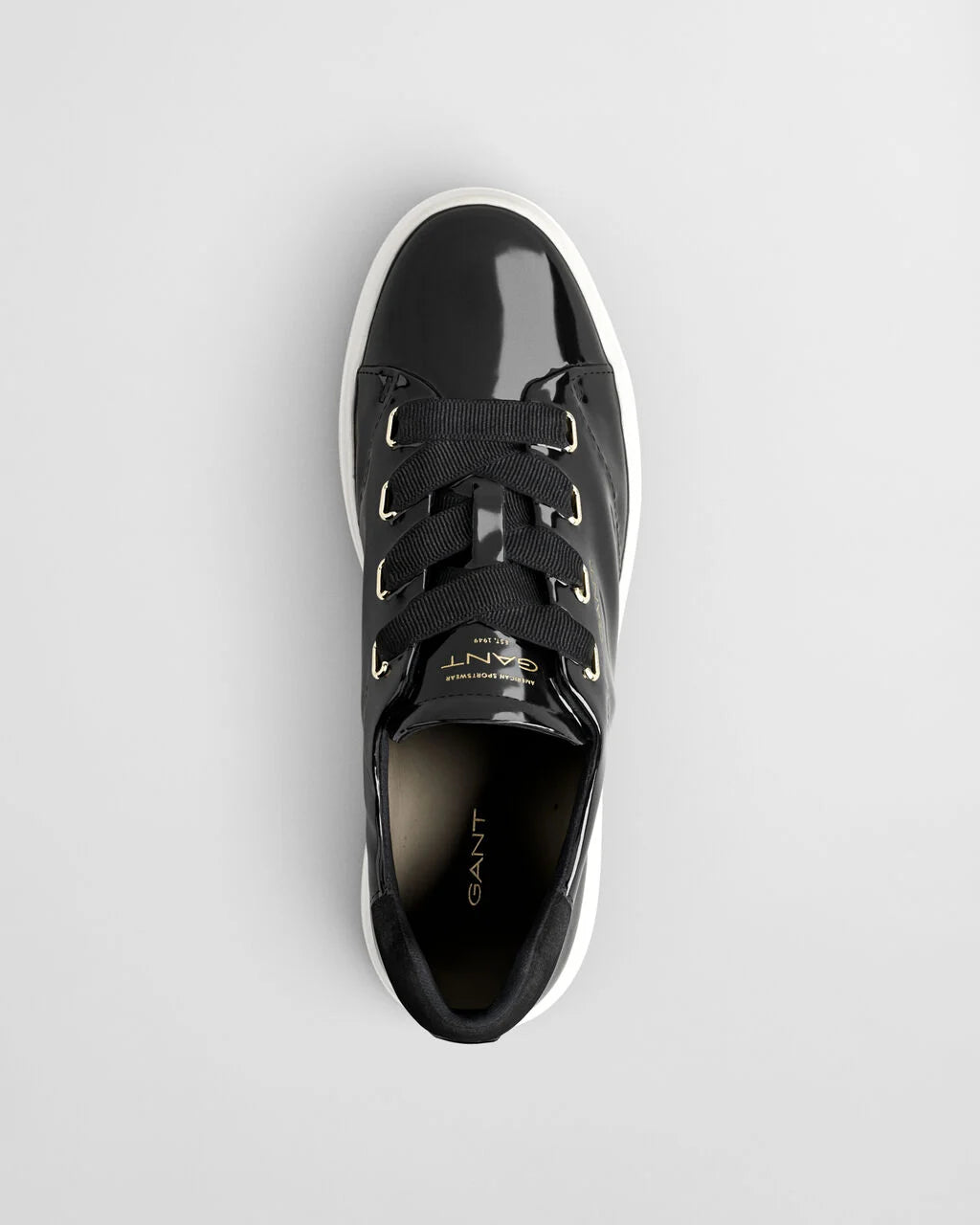 Gant Avona Patent Leather Black Sneakers