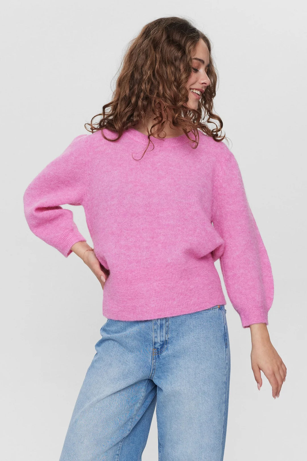 Numph Nurietta Pullover Fushia pink