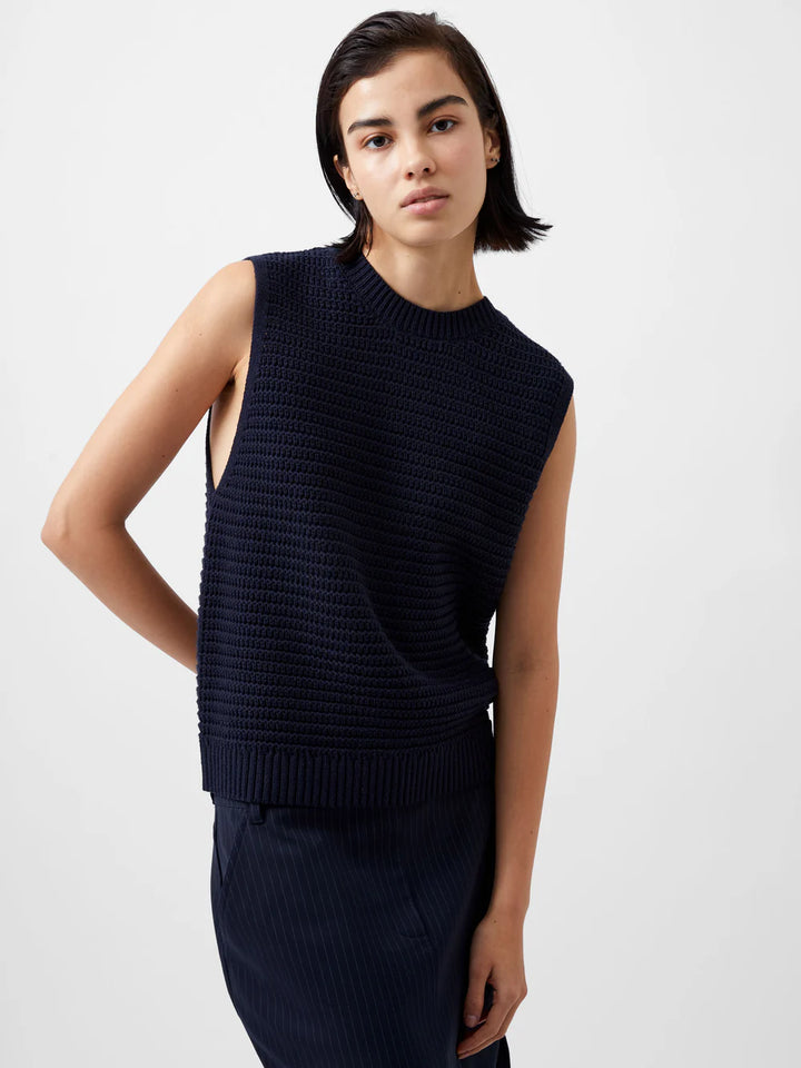 French Connection Manda Open Knit Vest