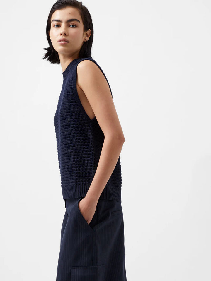 French Connection Manda Open Knit Vest