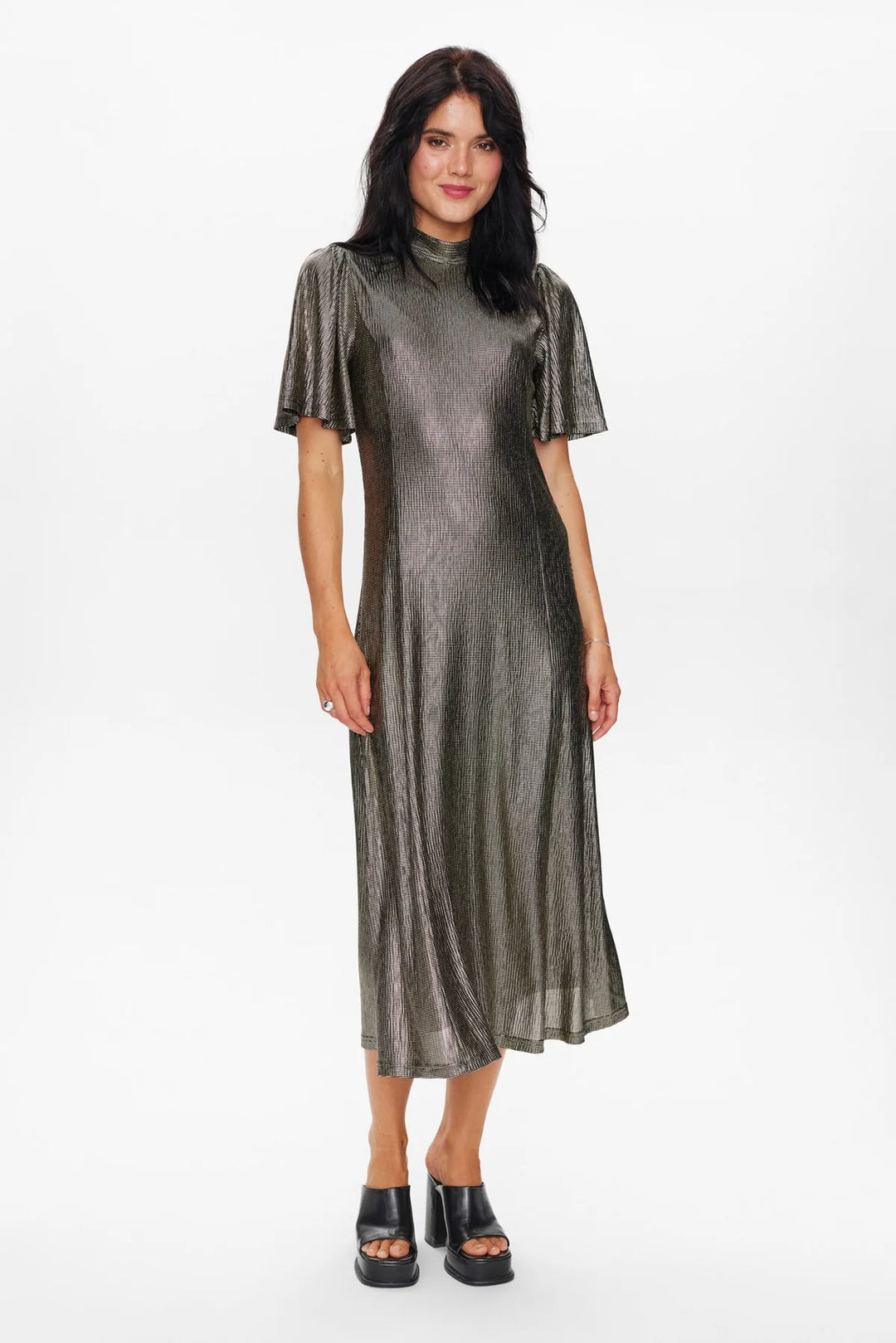 Numph Nusimma Dress Gold