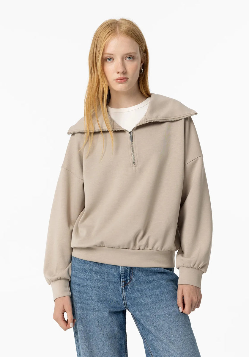 Tiffosi Miu 1/4 Zip Mushroom