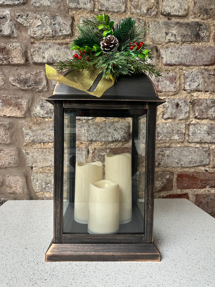 Christmas Edwardian Dressed Lantern