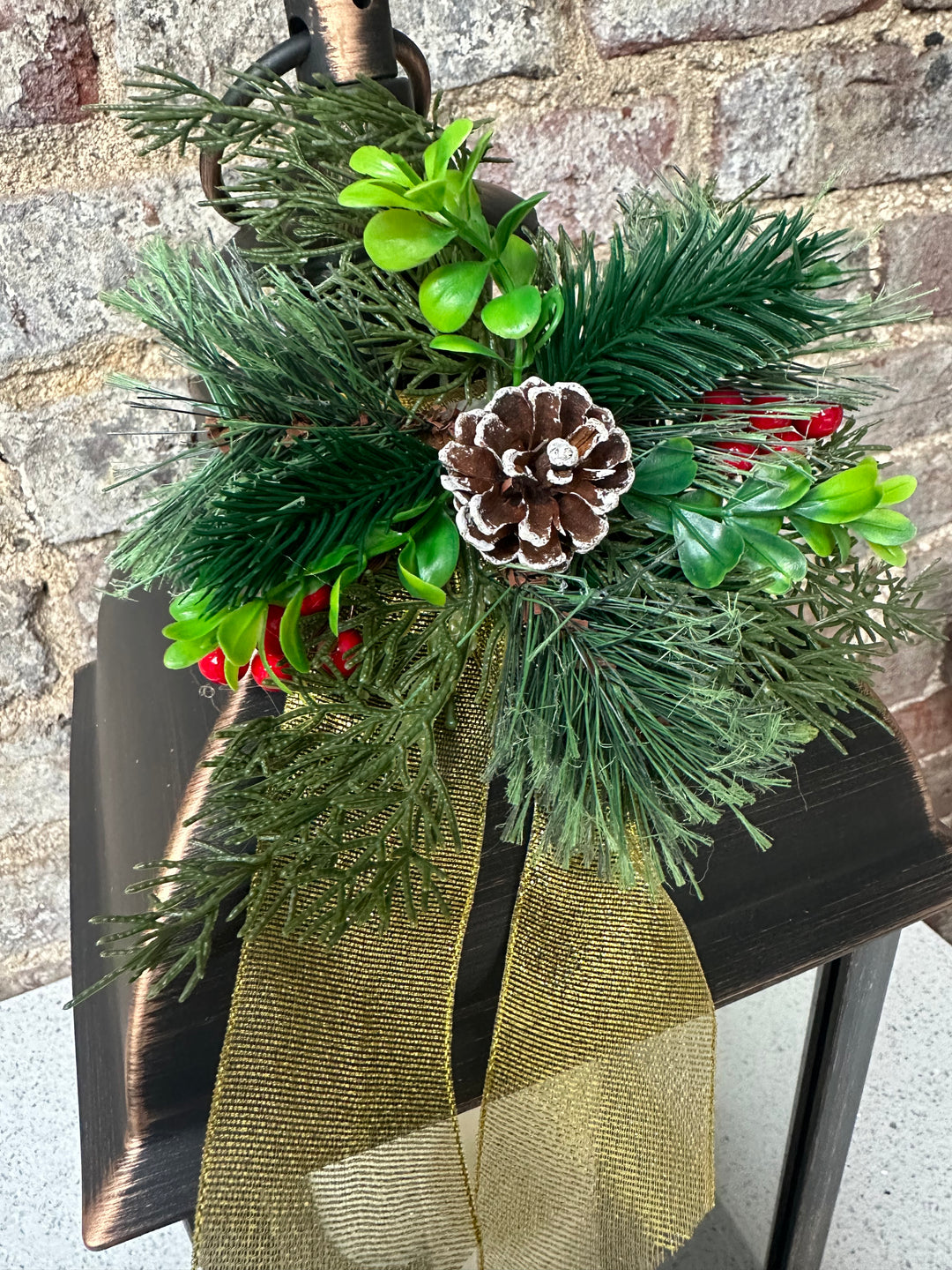 Christmas Edwardian Dressed Lantern