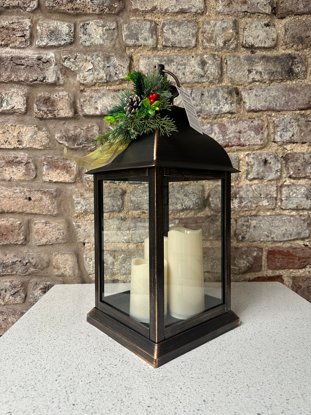 Christmas Edwardian Dressed Lantern