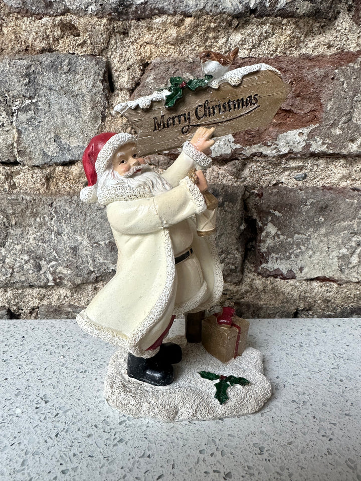 Christmas Olde World Santa SignPost