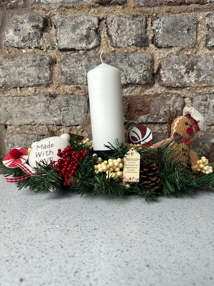 Christmas GingerBread Candle Arrangement