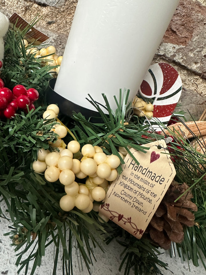 Christmas GingerBread Candle Arrangement