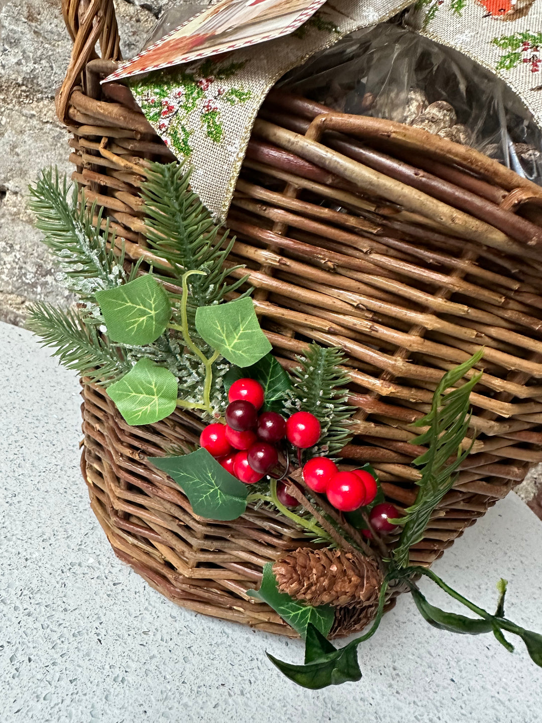 Christmas Scented Fire Side Basket