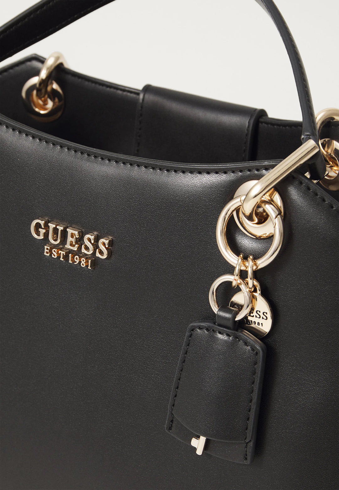 Guess Eco Evaine Girlfriend Satchel Bag Black