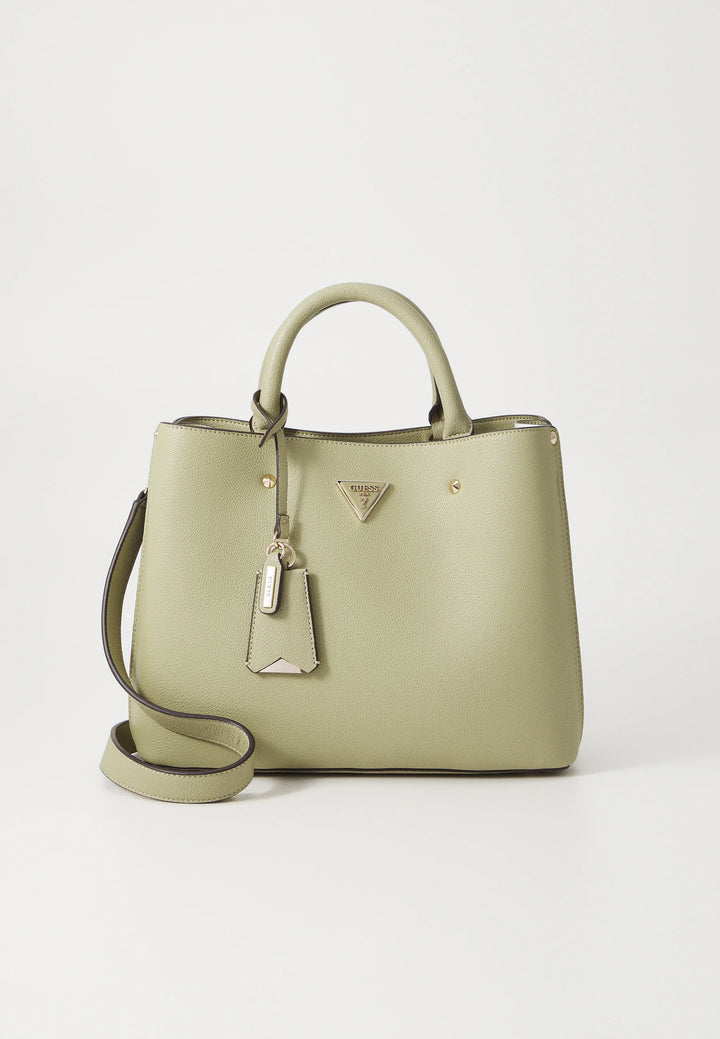 Guess Meridian Girlfriend Satchel Bag Sage