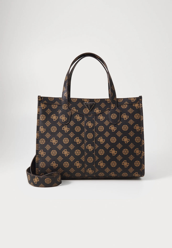 Guess Silvana Mocha Logo Tote Bag