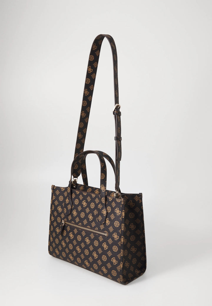 Guess Silvana Mocha Logo Tote Bag