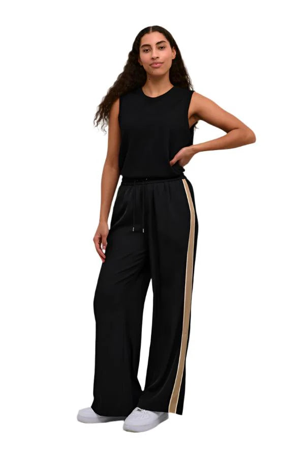 Kaffe KAmille Black Deep Track Pants