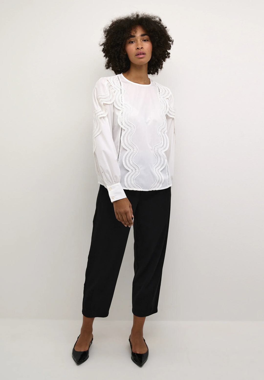 Kaffe Kachristine Optical White Blouse